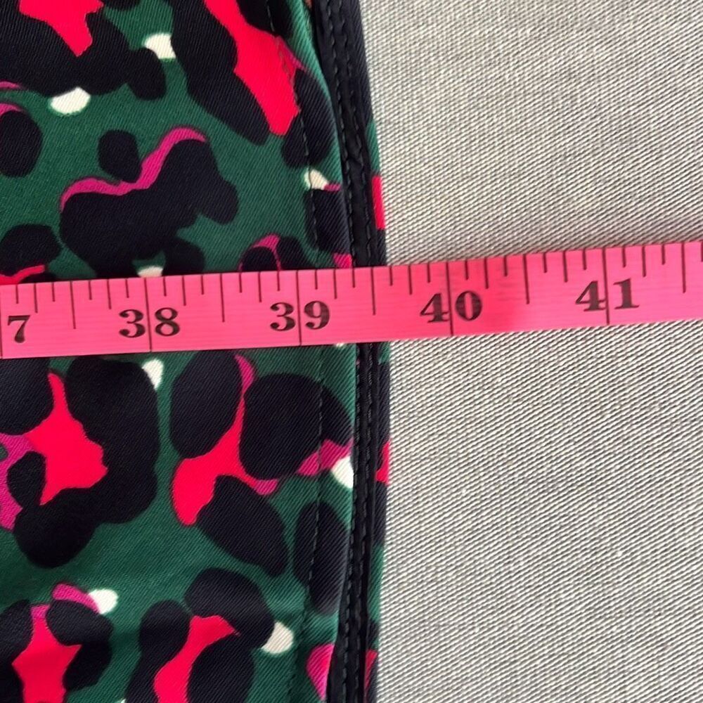 Marc Cain Red Black Leopard Print Shirt Dress Collared Pockets US 10 N4 NWT $380 - Picture 9 of 9